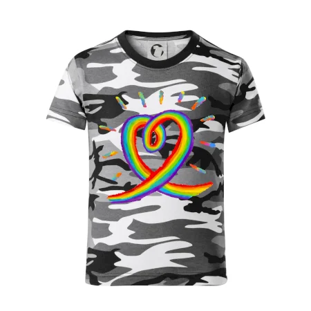 Srdce pride duha kreslená