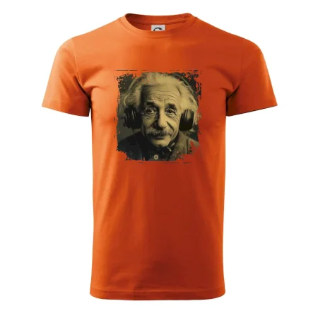 Albert se sluchátky