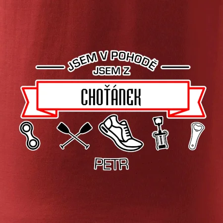Jsem v pohodě jsem z ... (vlastní název a jméno)