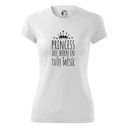Princesses are born in (vlastní nápis měsíc narození)