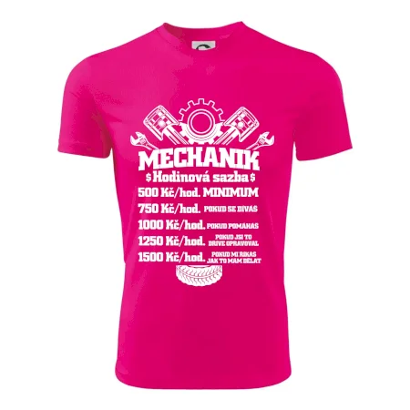 Mechanik - hodinová sazba