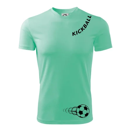 Kickball nápis šikmo