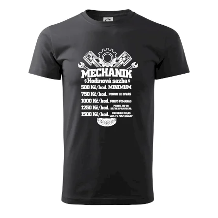 Mechanik - hodinová sazba