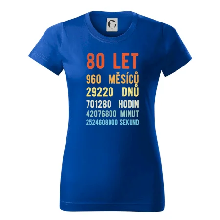 Narozeniny 80 přepočet času