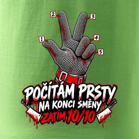 Řezník počítám prsty na konci směny