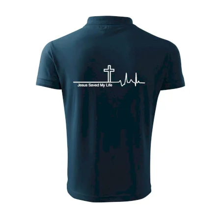 Jesus Saved My Life kříž ekg