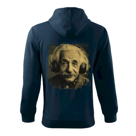 Albert se sluchátky