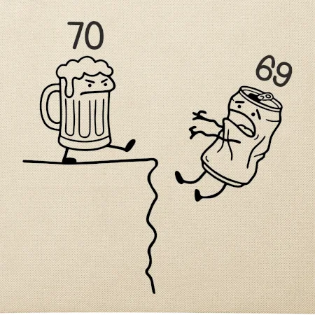 Pivo narozeniny - útes 70let