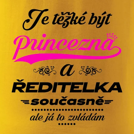 Je těžké být princezna - ředitelka
