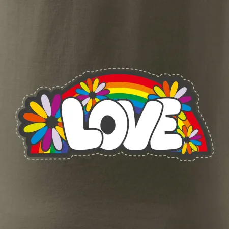 Love s duhou v pozadí