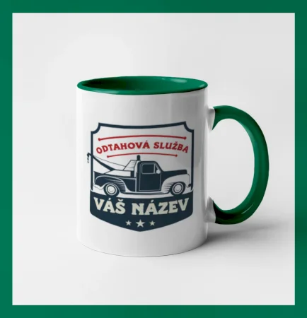 Odtahová služba - erb - červený nápis