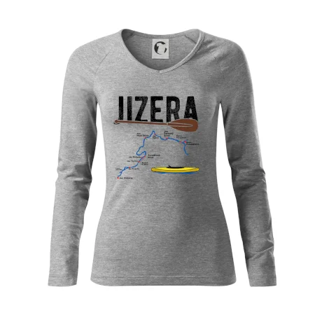 Mapa řeky Jizery