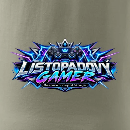Listopadový gamer s neonovým herním ovladačem