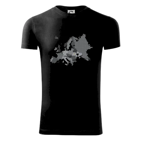 Mapa Evropy - srdce v Ukrajině