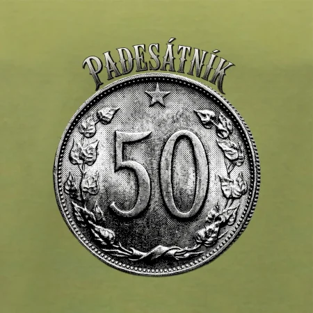 Padesátník 1963 - 1978 s nápisem
