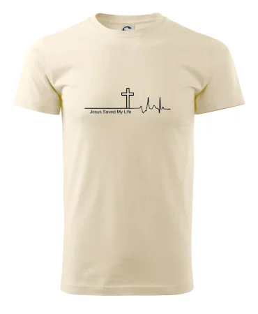 Jesus Saved My Life kříž ekg