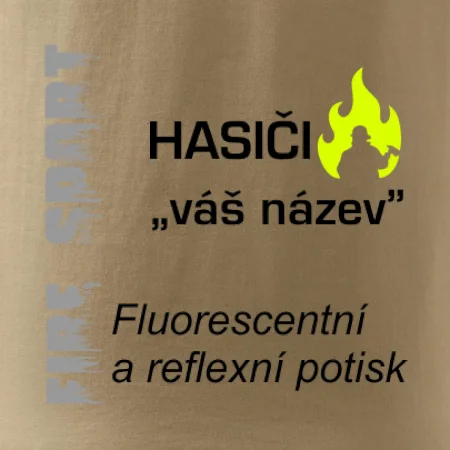 Hasiči - Váš název - FLUO + Reflexní potisk