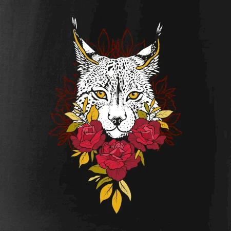 Rys s červenými růžemi  (Pecka design)