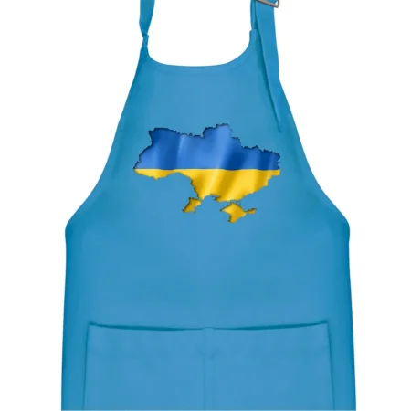 Ukrajina vlajka mapa