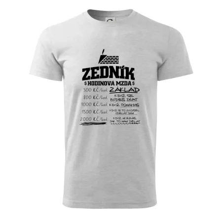 Hodinová mzda zedník