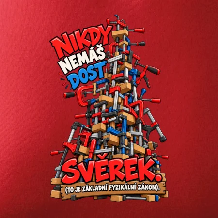 Nikdy nemáš dost svěrek - vysoká věž truhlářských svěrek