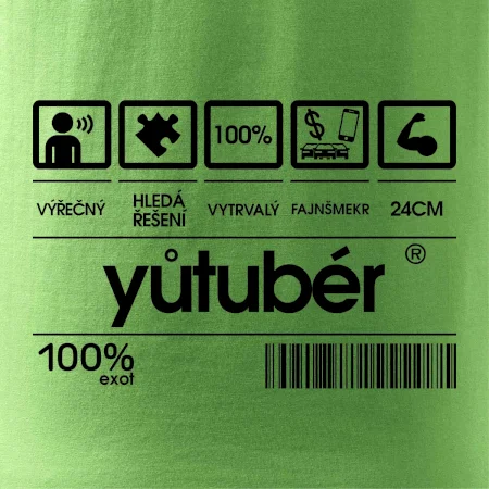 Čárový kód - youtuber