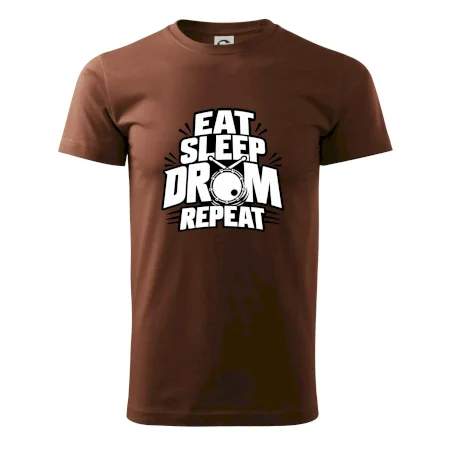 Eat sleep drum repeat - minimalistický bubenický slogan