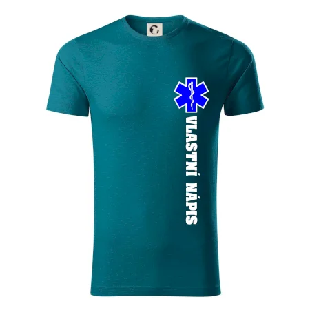 Hvězda života - vlastní nápis vpředu a vzadu
