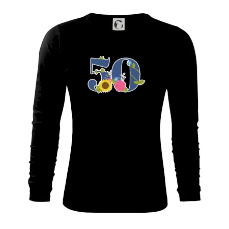 Květinové číslo kreslené - 50