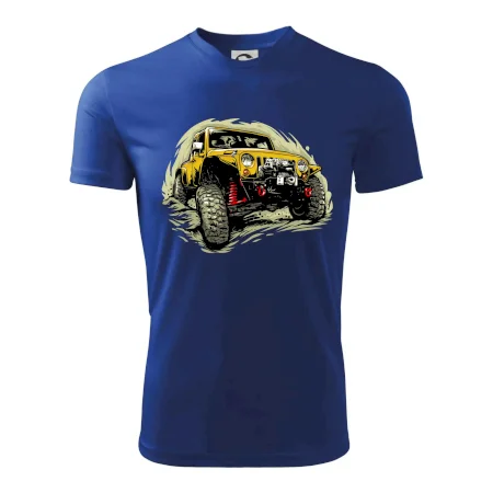 Žlutý offroad s navijákem