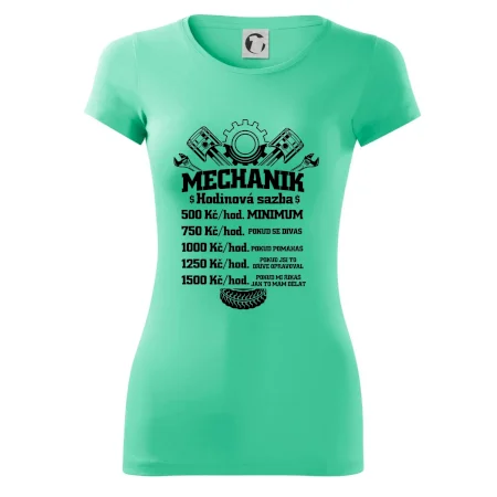 Mechanik - hodinová sazba