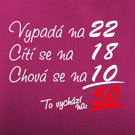 Vypadá, cítí se, chová se - 50 let