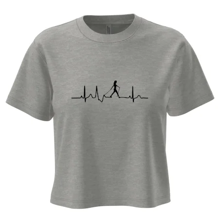 EKG nordic walking žena