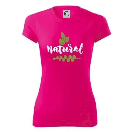 Natural - nápis v listech