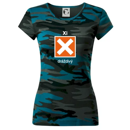 Xi Dráždivý - Výstražná tabulka na tričku