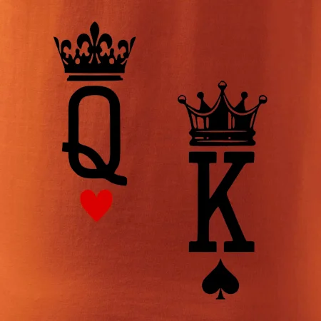King & Queen logo na prso