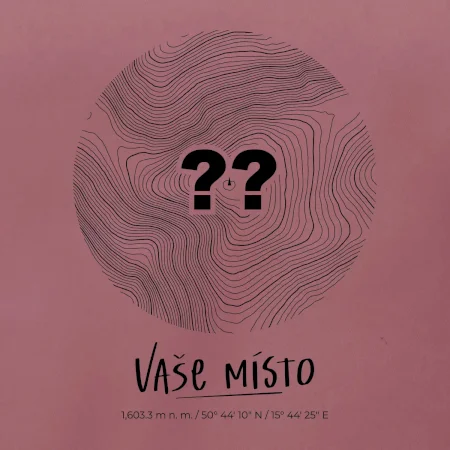 Vaše místo - vrstevnice v kruhu