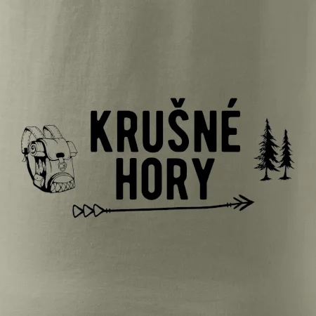 Krušné hory nápis