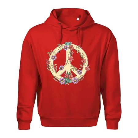Peace symbol pískový