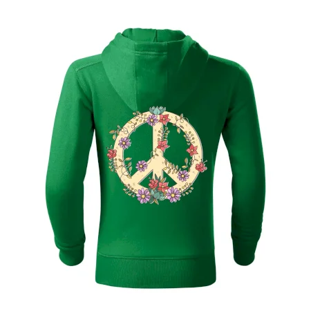 Peace symbol pískový