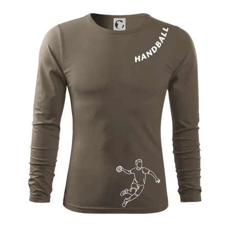 Handball nápis šikmo