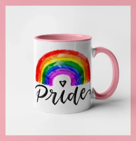 Duha pride kreslená