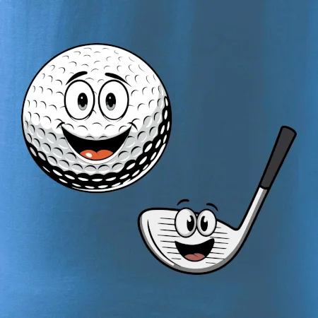 Parové triko - Golfová hůl a míček