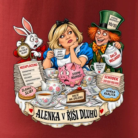 Alenka v říši dluhů čajový dýchánek státního rozpočtu