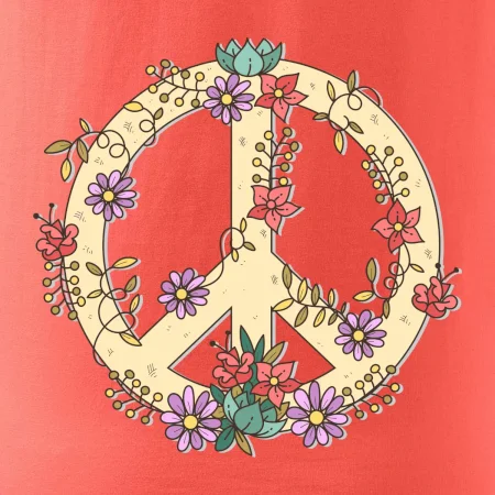 Peace symbol pískový