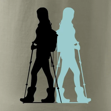 Nordic walking figury - žena