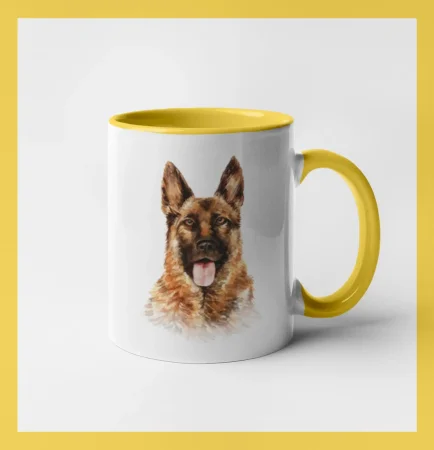 German shepherd - vodová barva