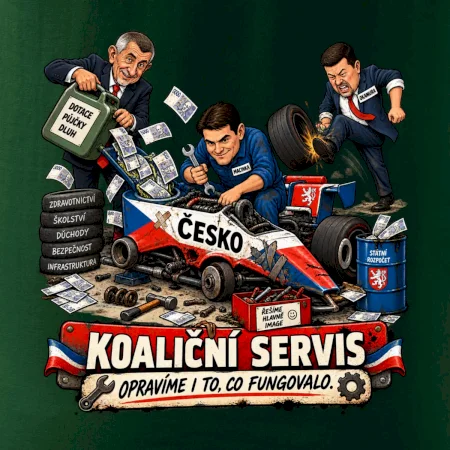 Macinka opravuje závodní auto ČESKO