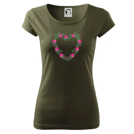 Červené tulipánové srdiečko (Pecka design)