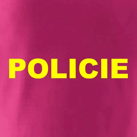 Policie Nápis žlutý